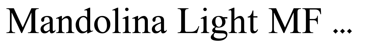 Mandolina Light MF Regular